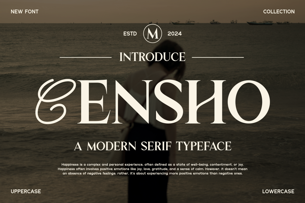 Censho - Modern Serif Typeface, a Serif Font by MaikoHatta (Photo 1 of 7)