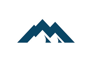 Mountain vector icon design template, a Graphic by T.Vooka