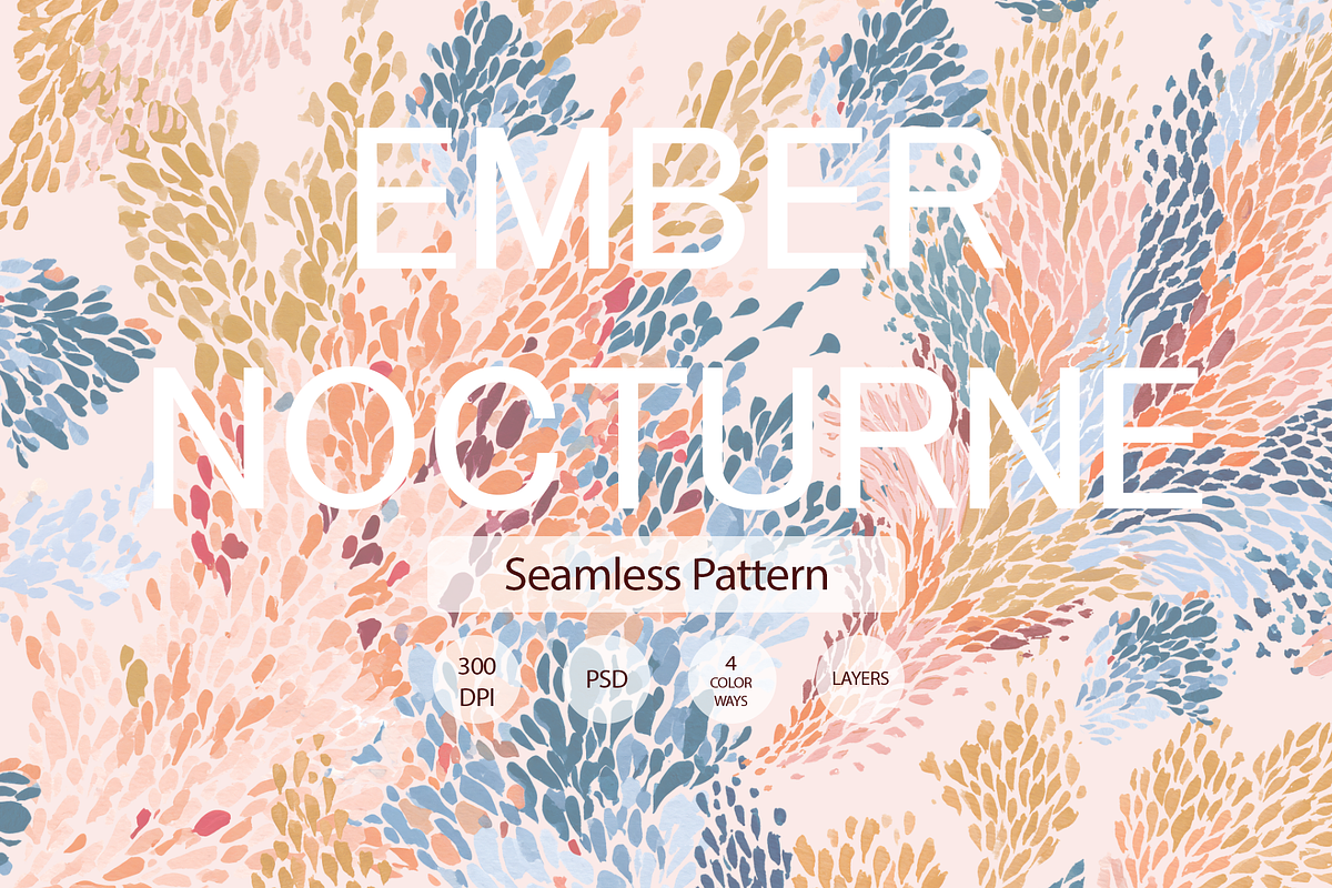 EMBER NOCTURNE, a Pattern Graphic by rumacorakstudio (Photo 1 of 6)