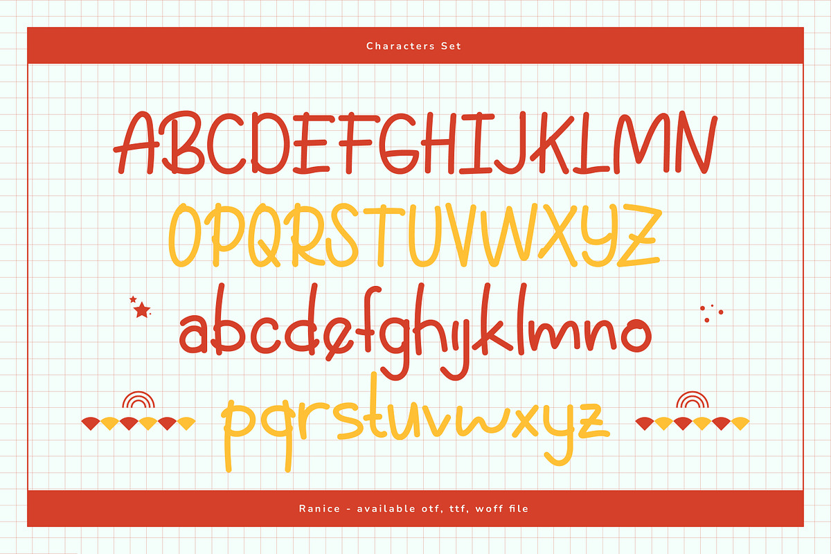 Ranice Casual Handwritten Font, a Script Font by infernostudio3 (Photo 8 of 10)
