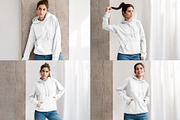 Woman Hoodie Mockup Bundle, a Hoody Mockup by Moixo studio (Thumbnail 7 of 7)