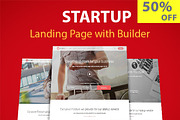 Startup Landing With Page Builder, a Bootstrap Template by XpeedStudio (Thumbnail 1 of 5)