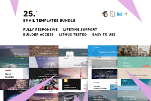 25 Email Templates Bundle Builder