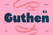 CS Guthen – Bold Font, a Sans Serif Font by Craft Supply Co. (Thumbnail 1 of 8)