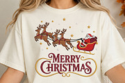 Merry Christmas Santa Reindeer PNG, an Object Illustration by DreamCafeArt (Thumbnail 4 of 6)