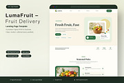 Fruit Delivery Landing Page, an UI Kit Template by Pitchlook.Studio (Thumbnail 1 of 3)