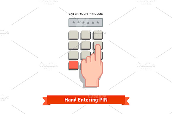 Hand Entering Pin