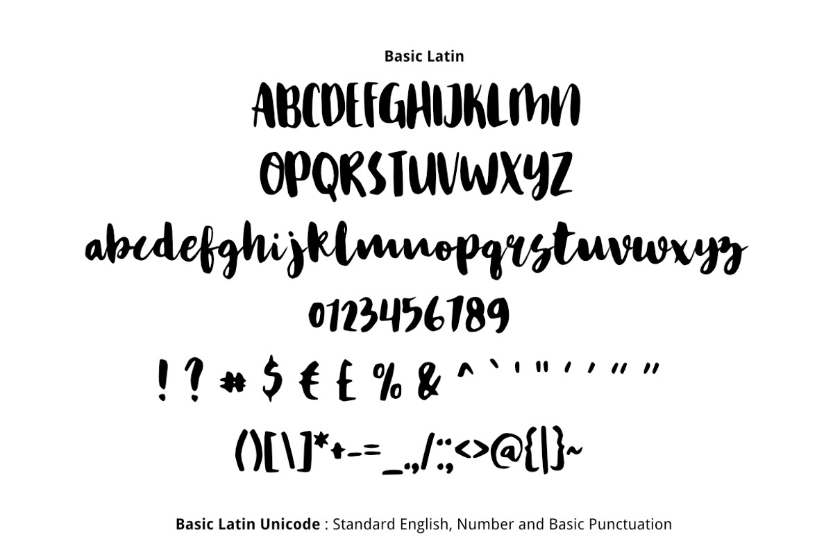Hey Spring Brush Font preview 2