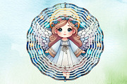 Stained Glass Angel Sublimation, a Work Illustration by Dream Creation (Thumbnail 2 of 7)