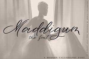 Maddigum | Calligraphy Script Font