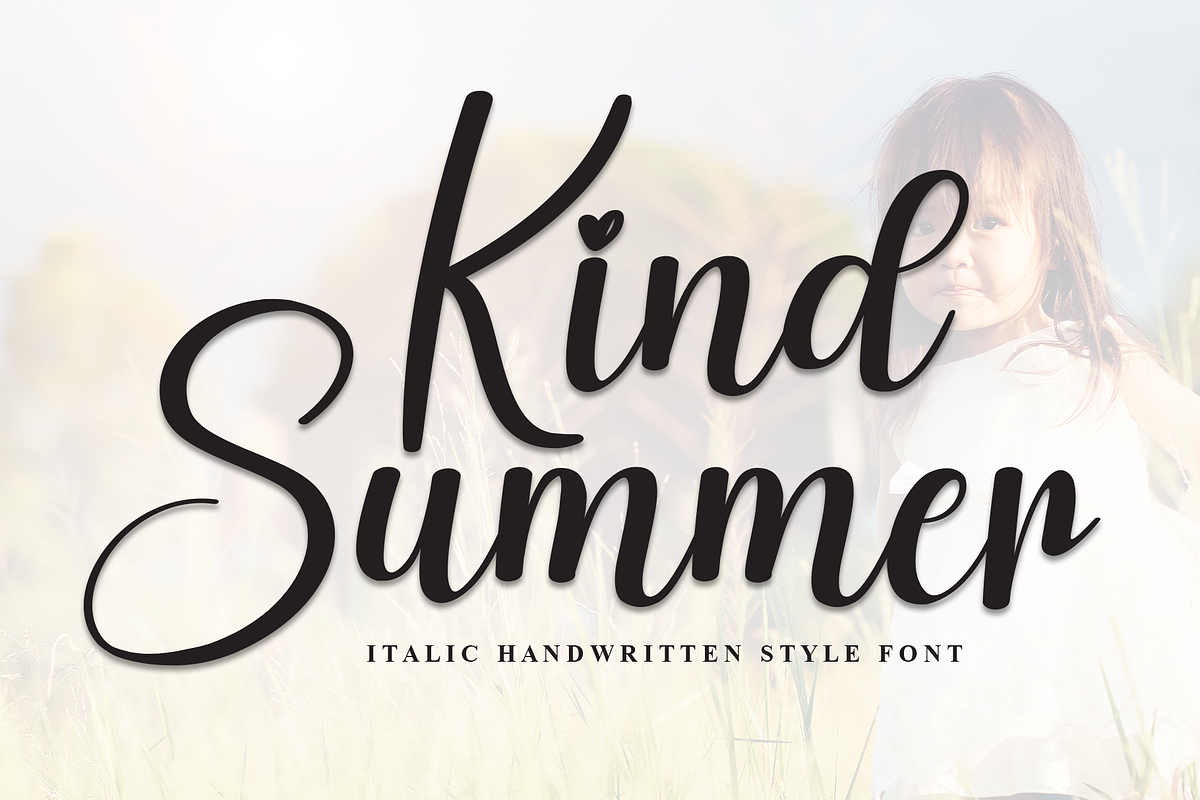 Kind Summer | Script Font, a Handwritten Font by Scratchones (Photo 1 of 8)
