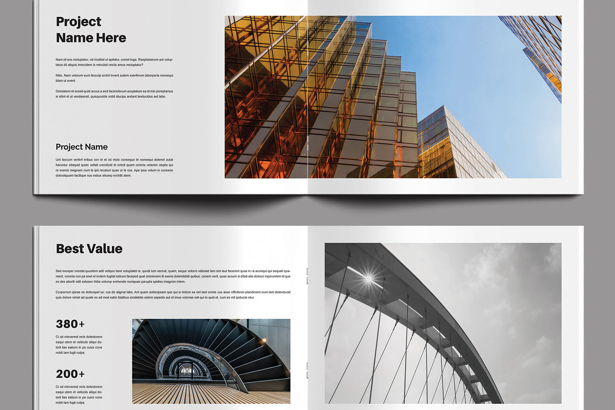 Architecture Portfolio Template, a Brochure Template by MightyDesign (Photo 3 of 8)