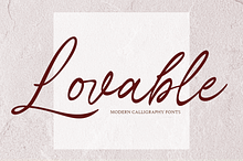 Lovable Script Fonts
