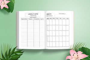 Editable Mom's Planner KDP