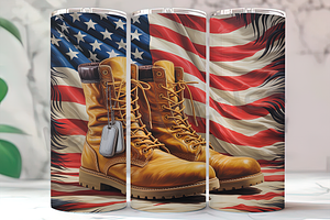 Military Boots Flag 20oz Tumbler, an Arts & Entertainment Photo by LamanAzalea