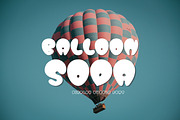 Bubble Display Font-Balloon Soda, a Handwritten Font by ZoloDesignHub (Thumbnail 1 of 8)