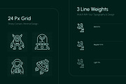 Alien and Sci Fi Icon Set, an Outline Icon by Prosymbols (Thumbnail 5 of 6)