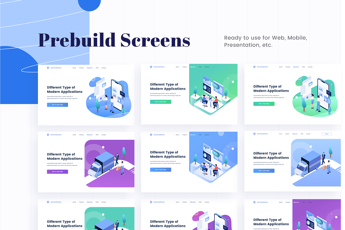 Isometric Business Illustration Pack, a Templates & Theme by Graphicdunk (Photo 2 of 6)