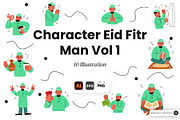 Character Eid Fitr Man Illustration, a Person Illustration by SLAB! Design (Thumbnail 1 of 3)