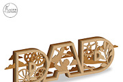 DAD Multilayer Laser Cut Template, a Templates & Theme by LaserCutano (Thumbnail 4 of 9)