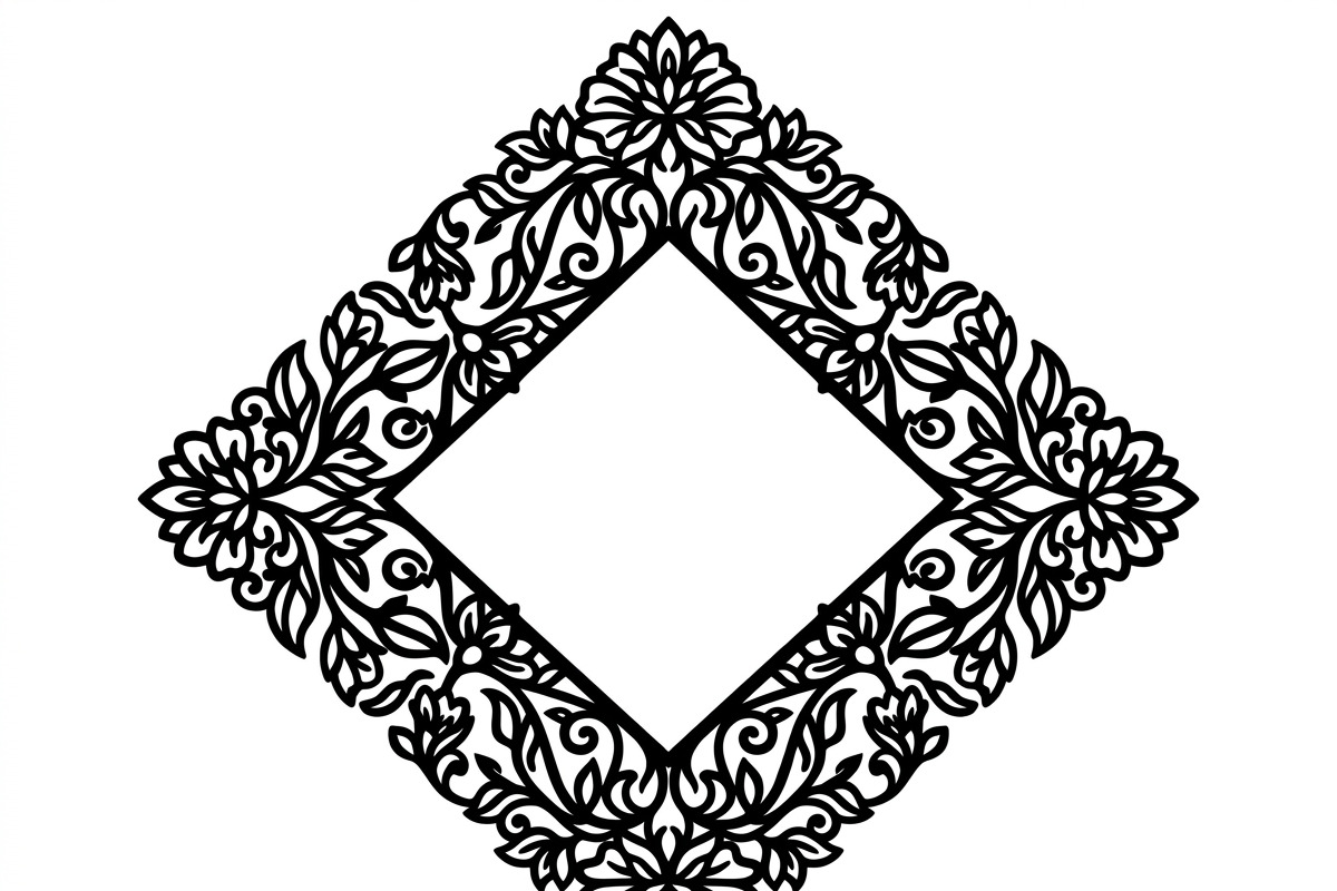 60 Romantic Diamond Wall Floral, a Decorative Illustration by Amazin_art (Photo 16 of 17)