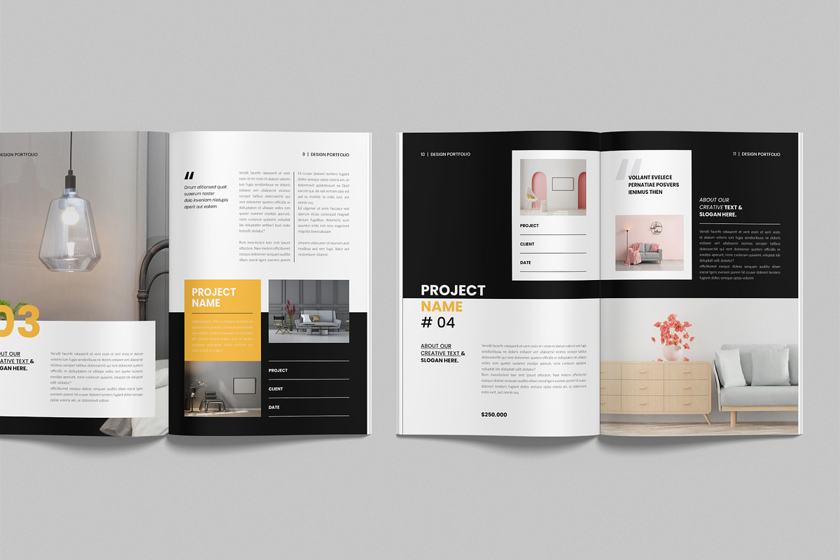Design Portfolio Template, a Brochure Template by NorthPeak (Photo 4 of 9)