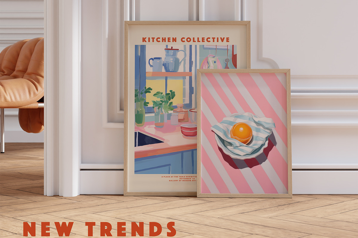 Modern Eclectic Maximalist Prints, a Background Graphic by Laras Wonderland (Photo 10 of 15)