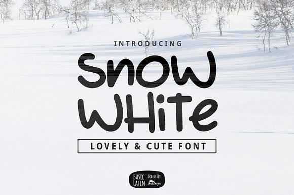 Snow White Font preview 6