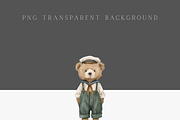 Vintage Teddy Bear Clipart Set, a Decorative Illustration by Pati Paints (Thumbnail 6 of 11)