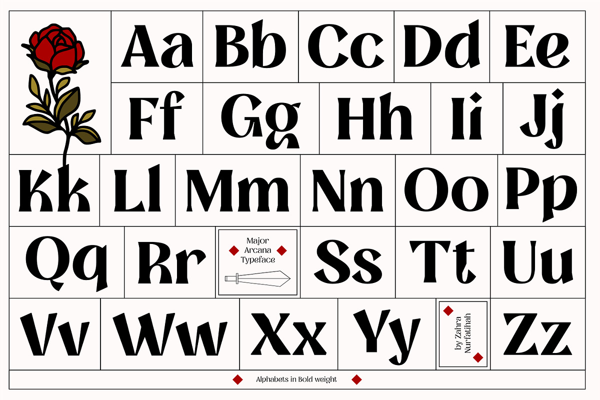 MAJOR ARCANA - Display Variable Type, a Serif Font by Artflorara (Photo 12 of 21)