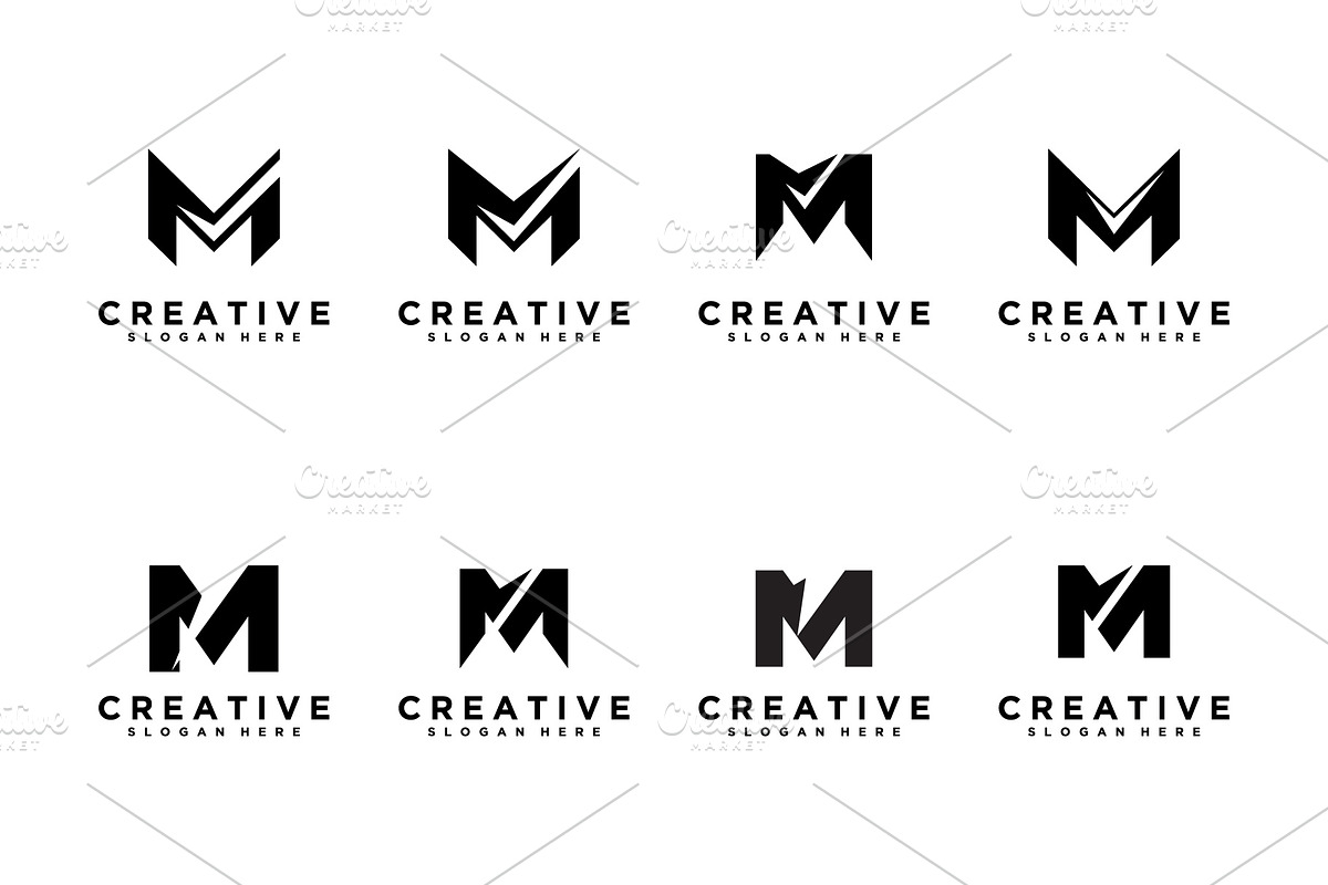 Set of letter m design vector, initi, a Branding & Logo Template by quadrazo