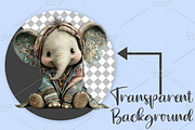 Whimsical Boho Baby Animals Clipart, an Illustration by Canvas Craft (Thumbnail 2 of 7)