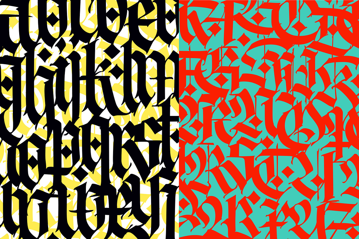 Gothic vector letters - 13, an Object Graphic by GeekClick (Photo 13 of 16)