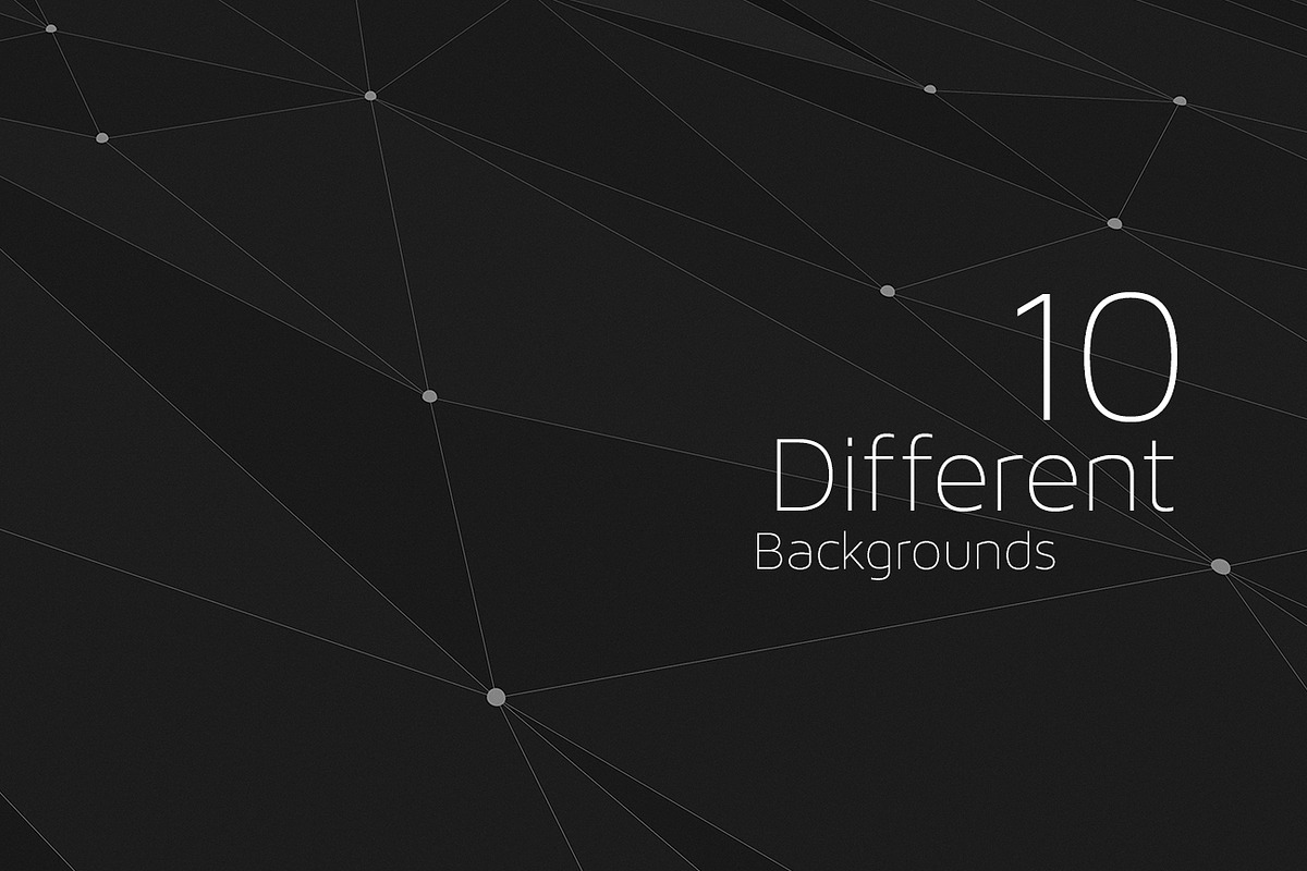 Polygon BGs Dark | Point Style V0l1 preview 3