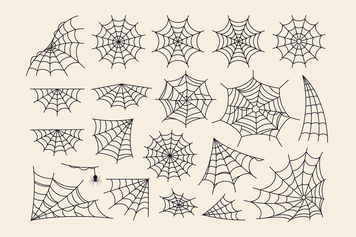 Halloween Spider Webs Decoration, an Object Graphic by DenysHolovatiuk (Photo 2 of 3)