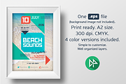 Beach Sounds Poster Template, a Flyer Template by Danil Polshin (Thumbnail 9 of 9)