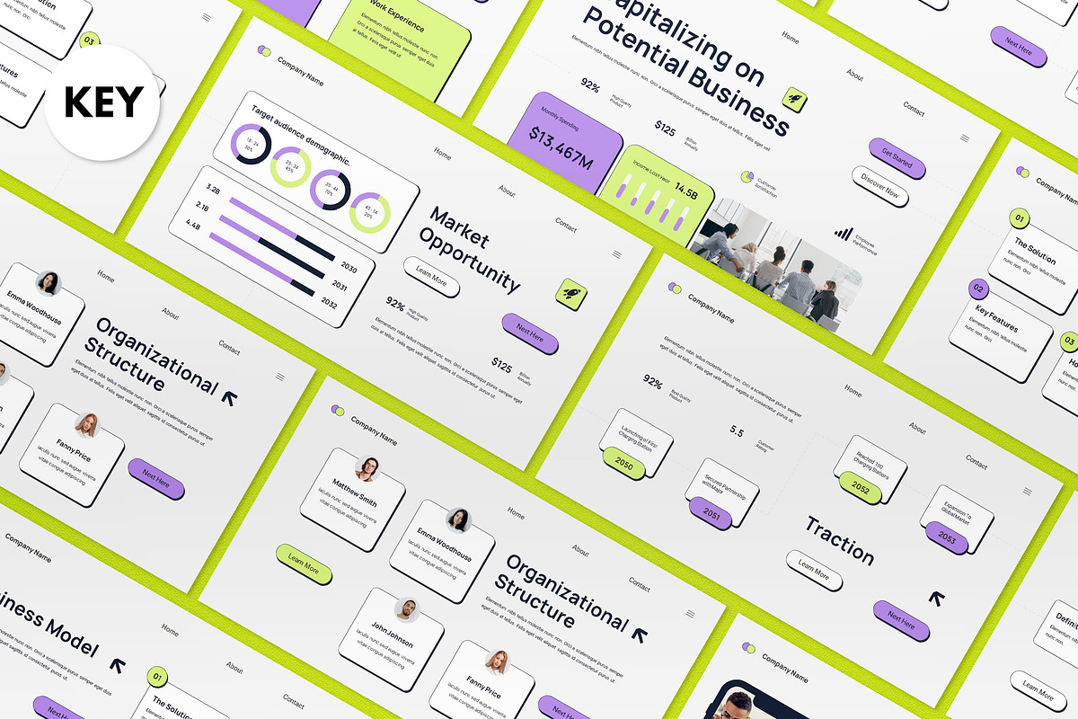Purple Business Investment Keynote, a Presentation Template by graphicook (Photo 1 of 4)