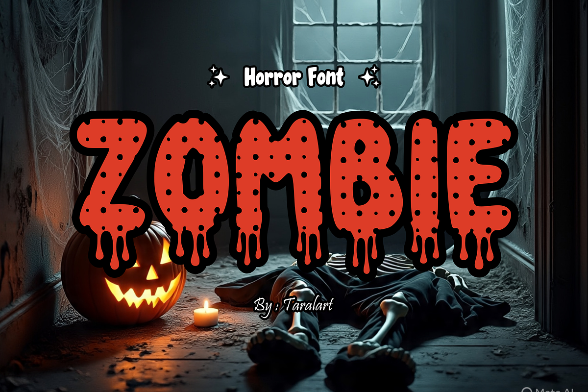 Halloween Blood - Spooky Font, a Sans Serif Font by KiddoGlyphs Studio (Photo 2 of 6)