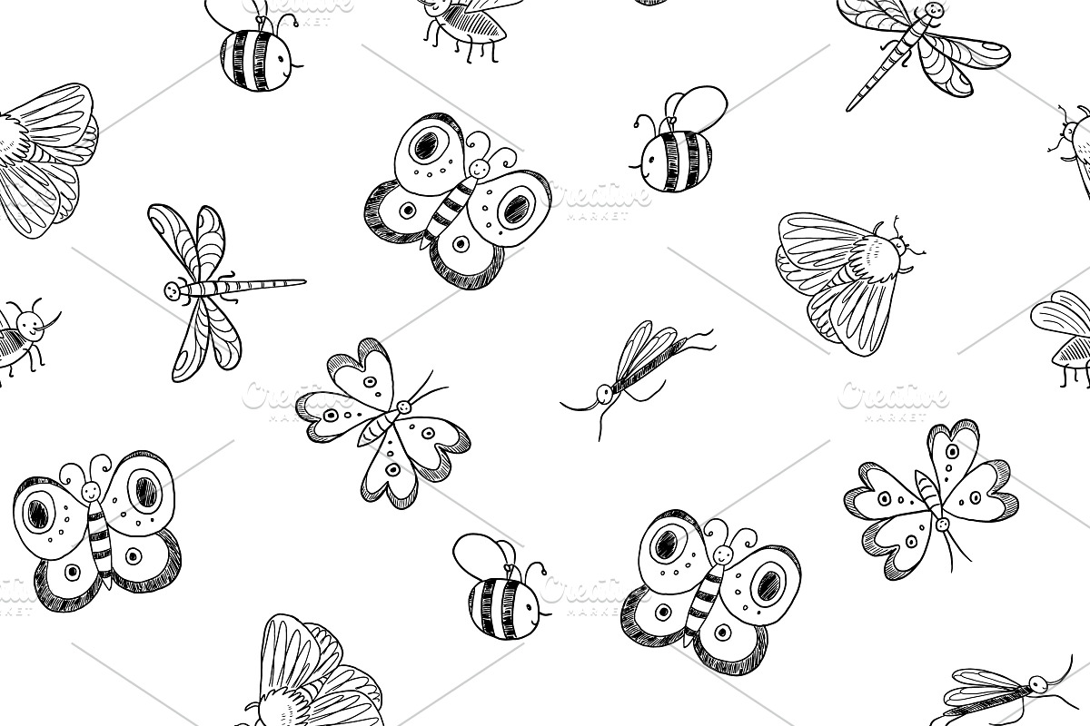 Funny beetles illustrations set, an Animal Illustration by GooseFrol (Photo 5 of 9)