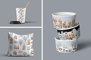 Christmas winter city clipart, a Person Illustration by LyubovZaytseva (Thumbnail 21 of 23)
