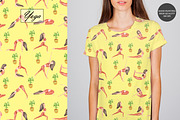 Watercolor Yoga Seamless Patterns, a Sport Illustration by OlDm_Shop (Thumbnail 4 of 10)