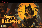 PM Phantasm Spooky Retro Font, a Serif Font by Paper Moon Graphic Supply (Thumbnail 13 of 16)