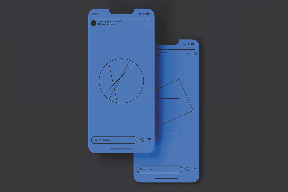 Smartphone Website Layout Mockup, an Advertising Mockup by skybluecreative (Photo 2 of 3)