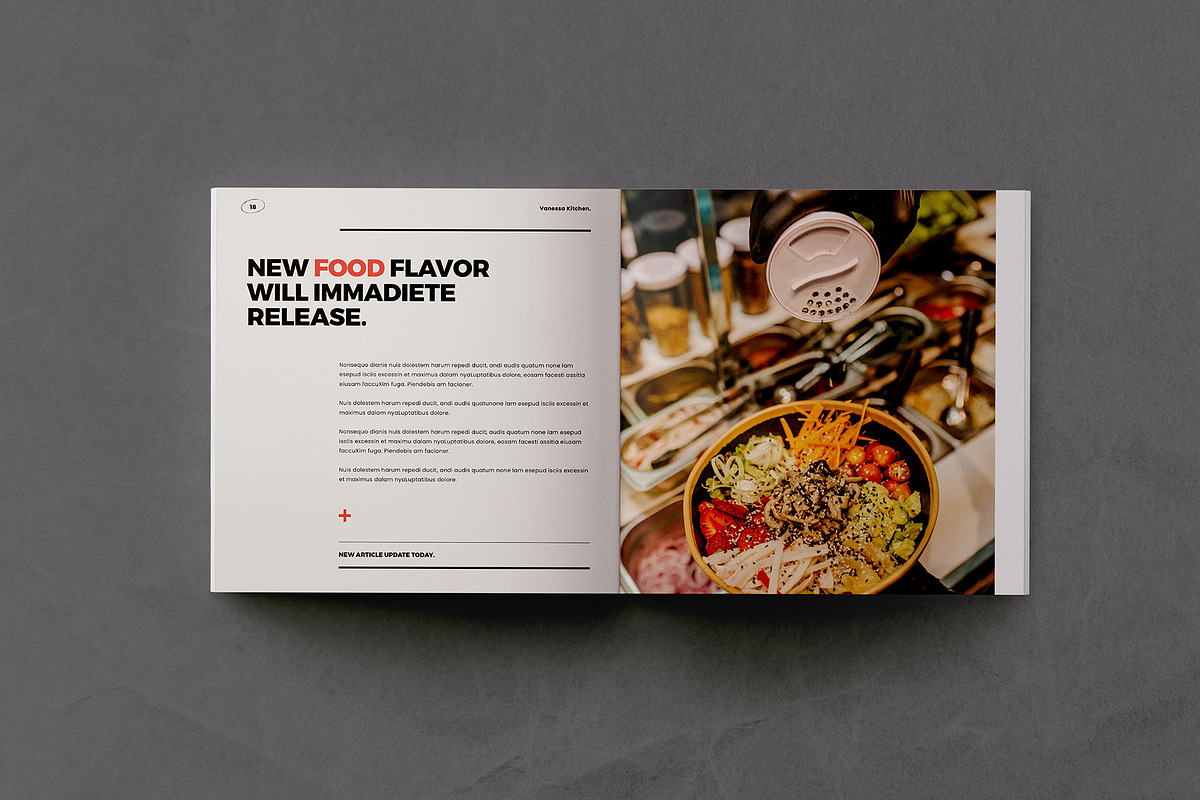 Square Cookbook/Recipe Book, a Brochure Template by Occy Design (Photo 3 of 6)