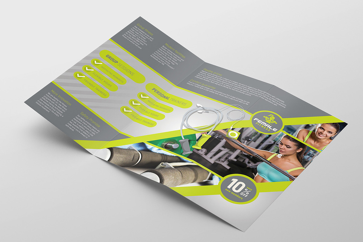 Female Fitness Templates Pack, a Brochure Template by BrandPacks (Photo 11 of 12)