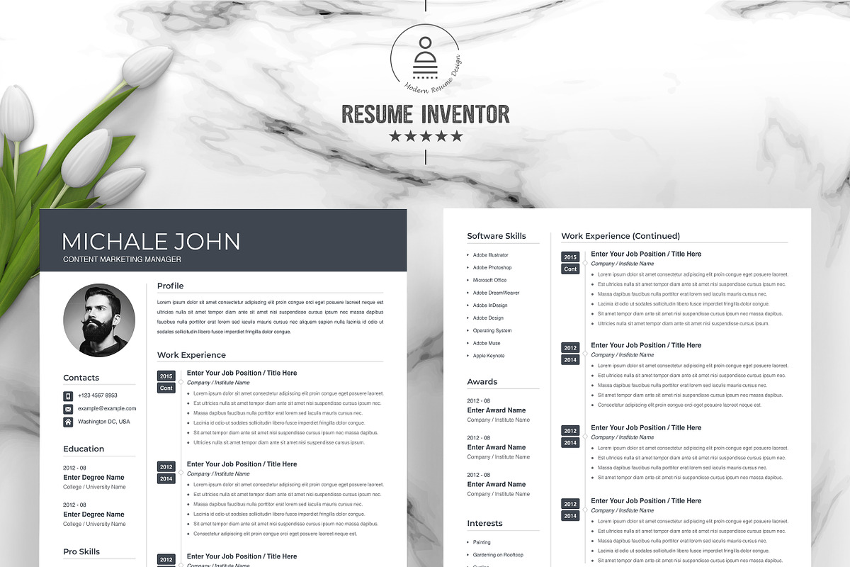 JOB WINNING RESUME - 50 TEMPLATES, a Resume Template by ResumeInventor (Photo 69 of 184)