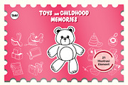 Toys & Childhood Memories Hand Drawn, an Object Graphic by SLAB! Design (Thumbnail 1 of 4)