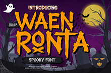 Waen Ronta - Spooky Display Font