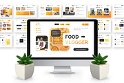 Food Vlogger - Culinary Powerpoint, a Presentation Template by Deepslide Studio (Thumbnail 3 of 6)