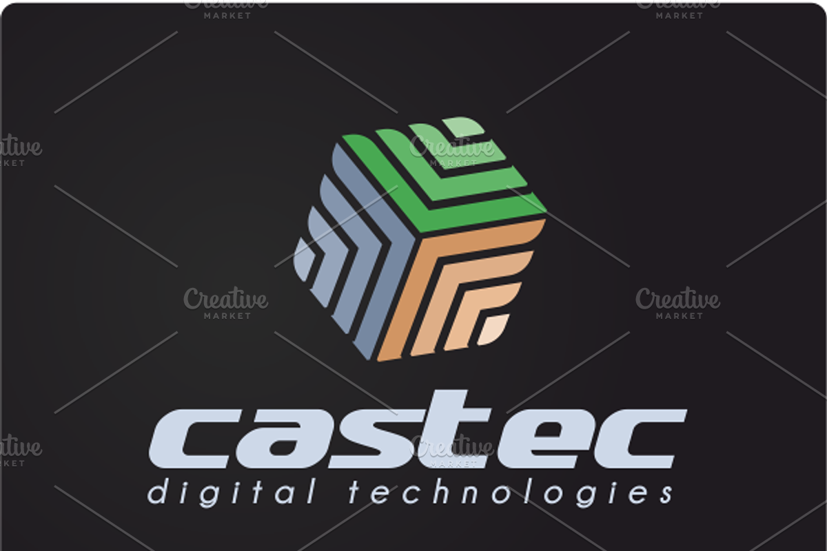 Castec Technologies Logo Design, a Branding & Logo Template by free2fonts (Photo 4 of 5)